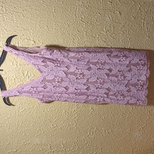 Adrianna Papell - Floral Lace V-Neck Sleeveless